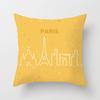 Ins Nordic Style Home Soft Decoration Gold Sofa Pillowcase Digital Printing Office Cushion Cover Pillowcase