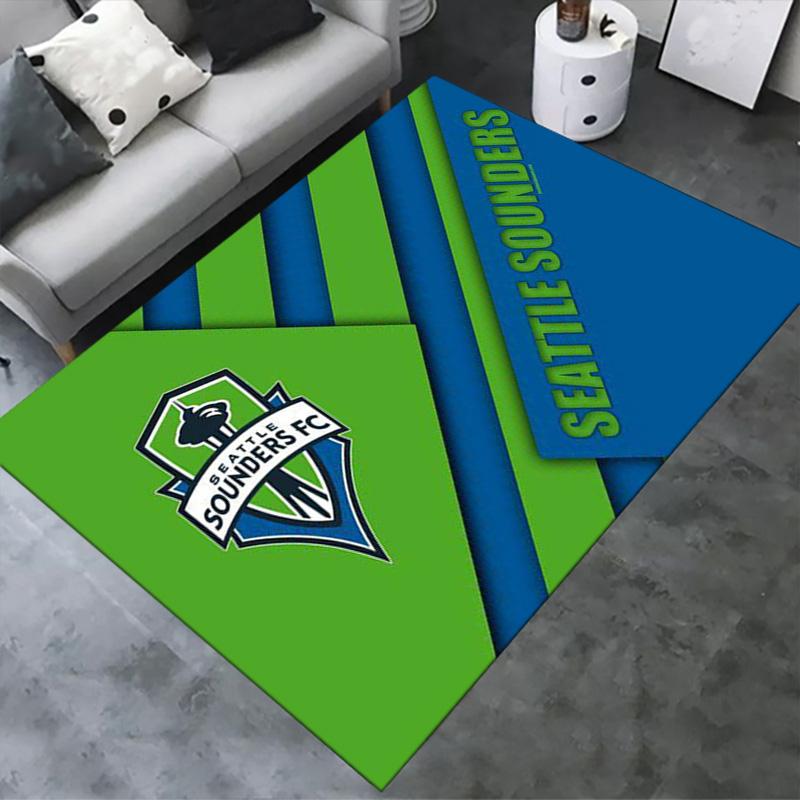 Seattle Sounders FC Carpet Rug for Living Room Bedroom Home Sofa Decoration,Kids play Non-slip Floor Mat