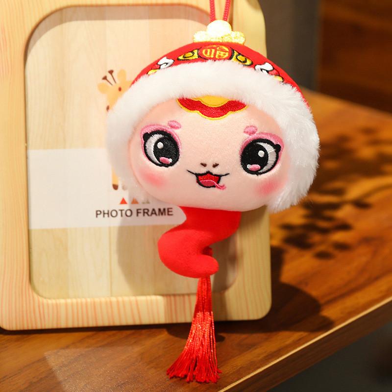 Adorable 2025 Snake Year Plush Toy Lucky Snake Doll Soft Stuffed Animal Gift