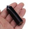 1pc Natural Black Obsidian Crystal Stone Point Healing Hexagonal Wand Column