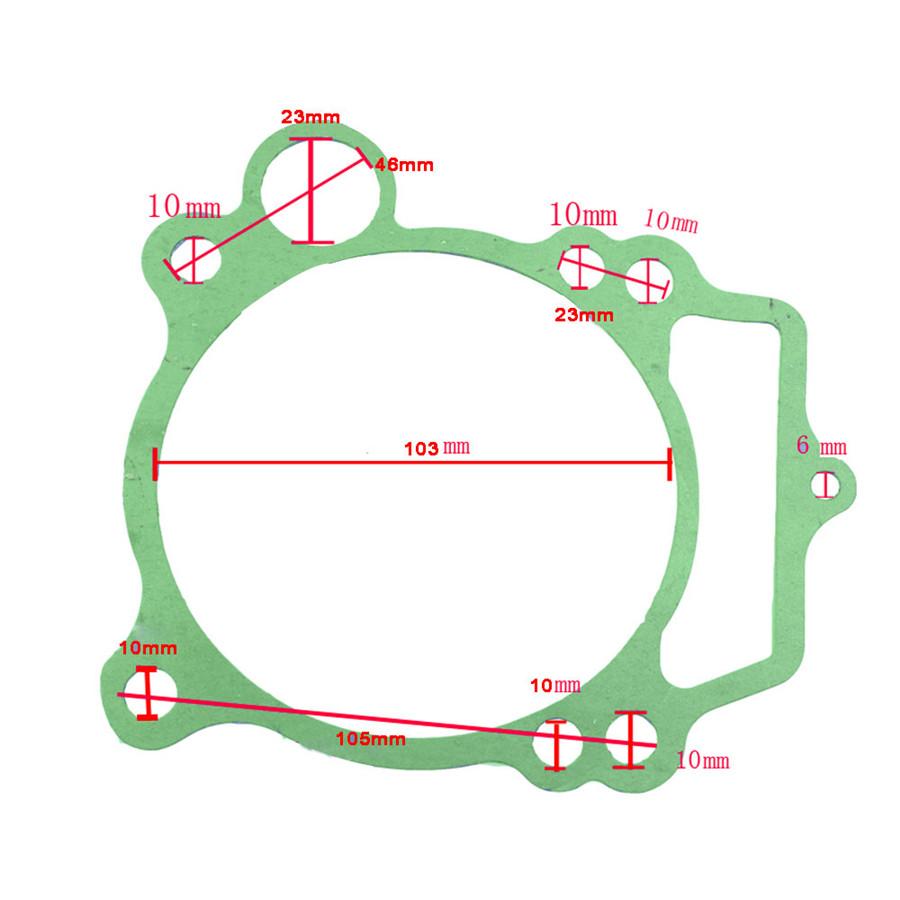 Motorcycles Engine Parts Cylinder Gasket Set For Yamaha YFZ450 YFZ450LE YFZ450V