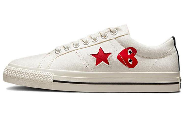 

One Star Comme des Garçons Play x One Star Converse Cloud Dancer A01792C 35