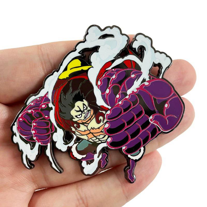 One Piece Enamel Pin Anime Monkey D Luffy Lapel Badge for Backpack Enamel Pin Men Women's Brooches Cool Briefcase Badges Decora