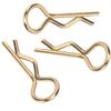 10Pcs RC Car   Clip RShape Metal Body Clips Pins for 1/5 1/6 1/8 1/10 RC Car(Gold )