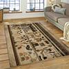 Ancient Egyptian Mythological Ideographic Sign Symbols Carpet Rug for Home Living Room Bedroom Sofa Doormat Decor,Non-slip Mat