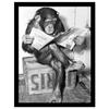 Ada Ingram Chimp News Framed Poster