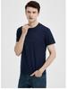 Premium Youth Mercerized Cotton Short-sleeve Pure Cotton Long-staple Pima Cotton Crew Neck Three-needle T-shirt Minimalist Breathable Tops