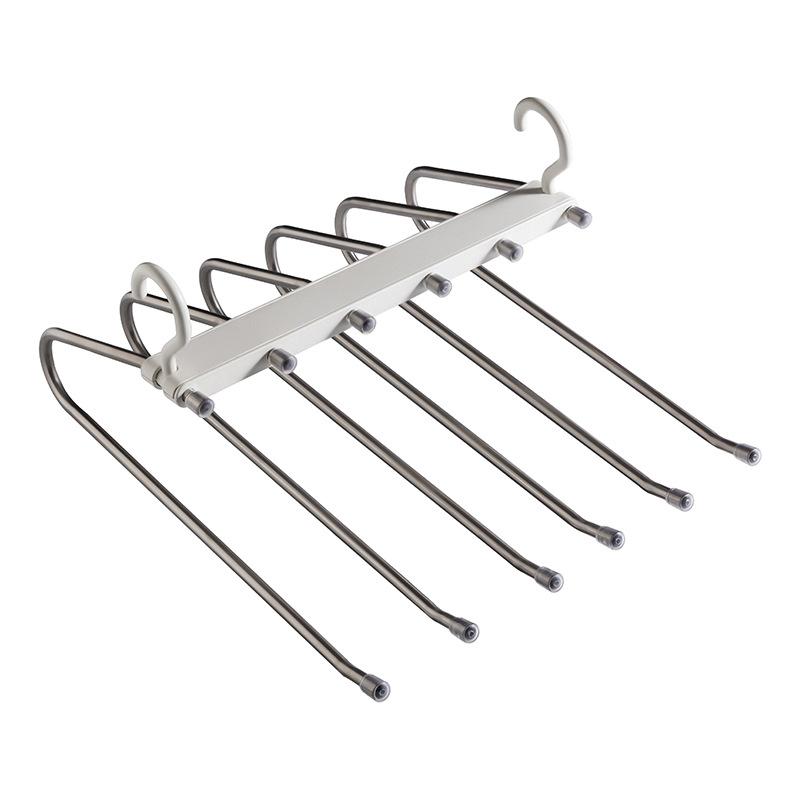 1PC Multifunctional Children's Hanger Non-slip Bold Traceless Household Pants Hanger Folding Clothing Store Pants Clip