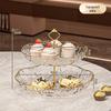 Two-Tier Glacier White Dessert Serving Tray