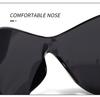 Xiaohongshu Unisex Cat-Eye Cycling Sunglasses: One-Piece Sporty European & American Style