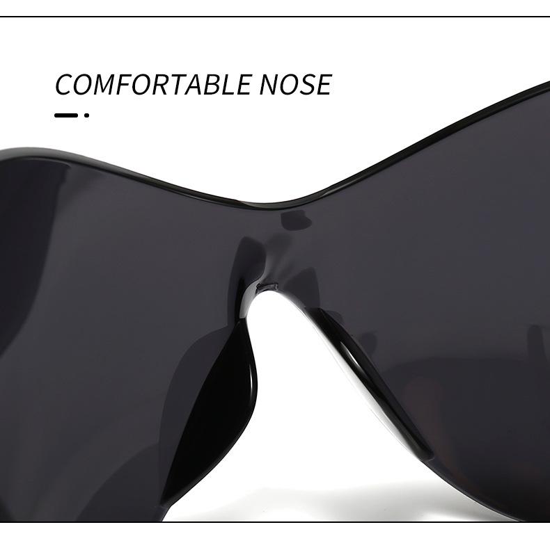 Xiaohongshu Unisex Cat-Eye Cycling Sunglasses: One-Piece Sporty European & American Style