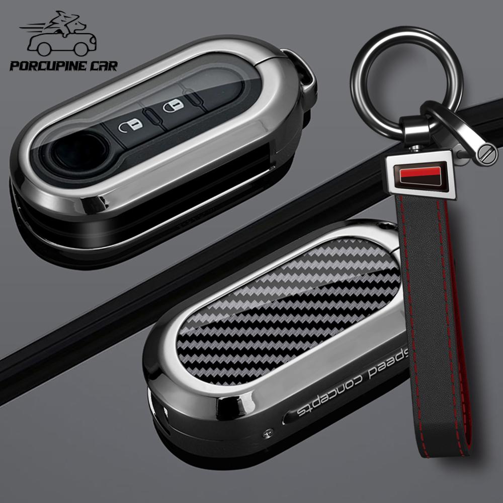 Zinc Alloy Car Key Case 3 Buttons Remote Control Protect Cover For Fiat 500 500C 500L 500X Bravo Ducato Fiorino Panda Stilo