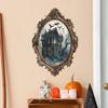 Simulation Castle Mirror Bedroom Living Room Home Decoration Wall Stickers Self-adhesive