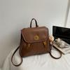 Schoolbag Casual Simple Backpack Women's 1011 New Trendy Commuter Backpack Daily Versatile Large Capacity Soft Leather Popular School Bag