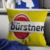 Burstner Cushion Cover Car Throw Pillow Case For Sofa Car Christmas Gift 40x40cm 45x45cm