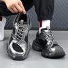 New Couple Stapler Dad Shoes Men and Women the Same 2024 Retro Thick Sole Heightening Old Versatile Sneakers