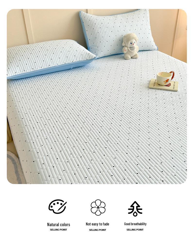 Washable Quilted Cotton Bedspread Set - Single, Printed, Thickened, All-Season Use