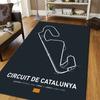 Dywanik Mat Dywanik z Wzorem Toru Wyścigowego 3D Silverstone/Laguna Seca Wystrój Domu Mata Podłogowa Antypoślizgowa Mata Powitalna