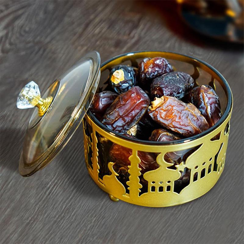 Ramadan Mubarak Trays Ramadan Decor 2026 Eid Mubarak Acrylic Snack Dishes Ornaments Islam Muslim Festival Party DIY Decoration