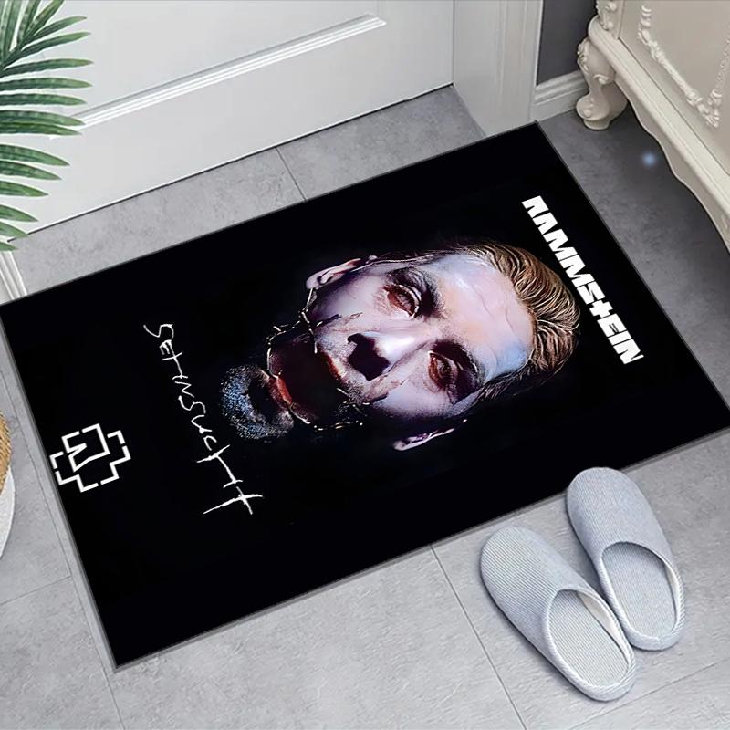 1 Stück Rammstein1 Design Teppich - Rutschfest, Weich & Gemütlich Fußmatte für Wohnzimmer, Schlafzimmer, Büro - Innen-/Außenbereich Dekorteppich