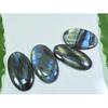 29X45-29X48MM Natural Multi Labradorite Oval Cabochon Loose Gemstone 4PcsLot LL-969