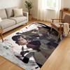 Bungo Stray Dogs Anime Floor Mat Soft Thickened Absorbent Non-Slip Bedroom Living Room Door Mat Home Decor Flannel Rugs