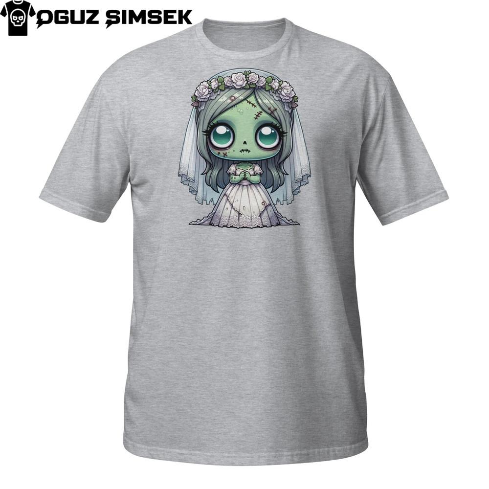 Cute Zombie Bride Shirt – Green Undead Girl In Wedding Dress