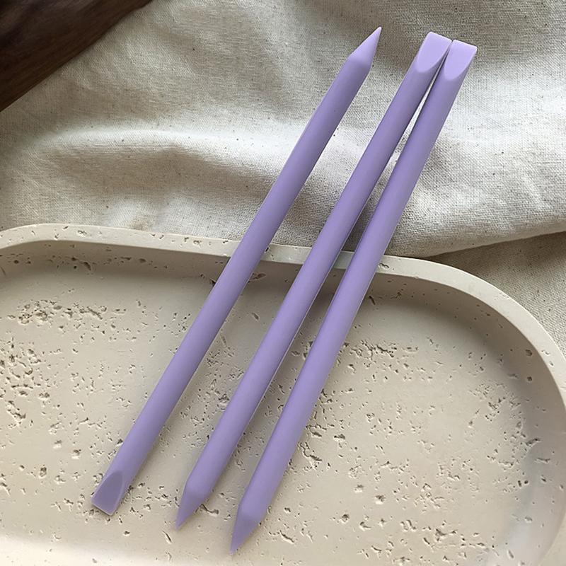 Wielofunkcyjny silikonowy pisak do paznokci z podwójną końcówką - Mieszadło Pędzelek do modelowania Artystyczny żel do zdobienia paznokci 3D Mieszanie żelu Akcesoria do manicure