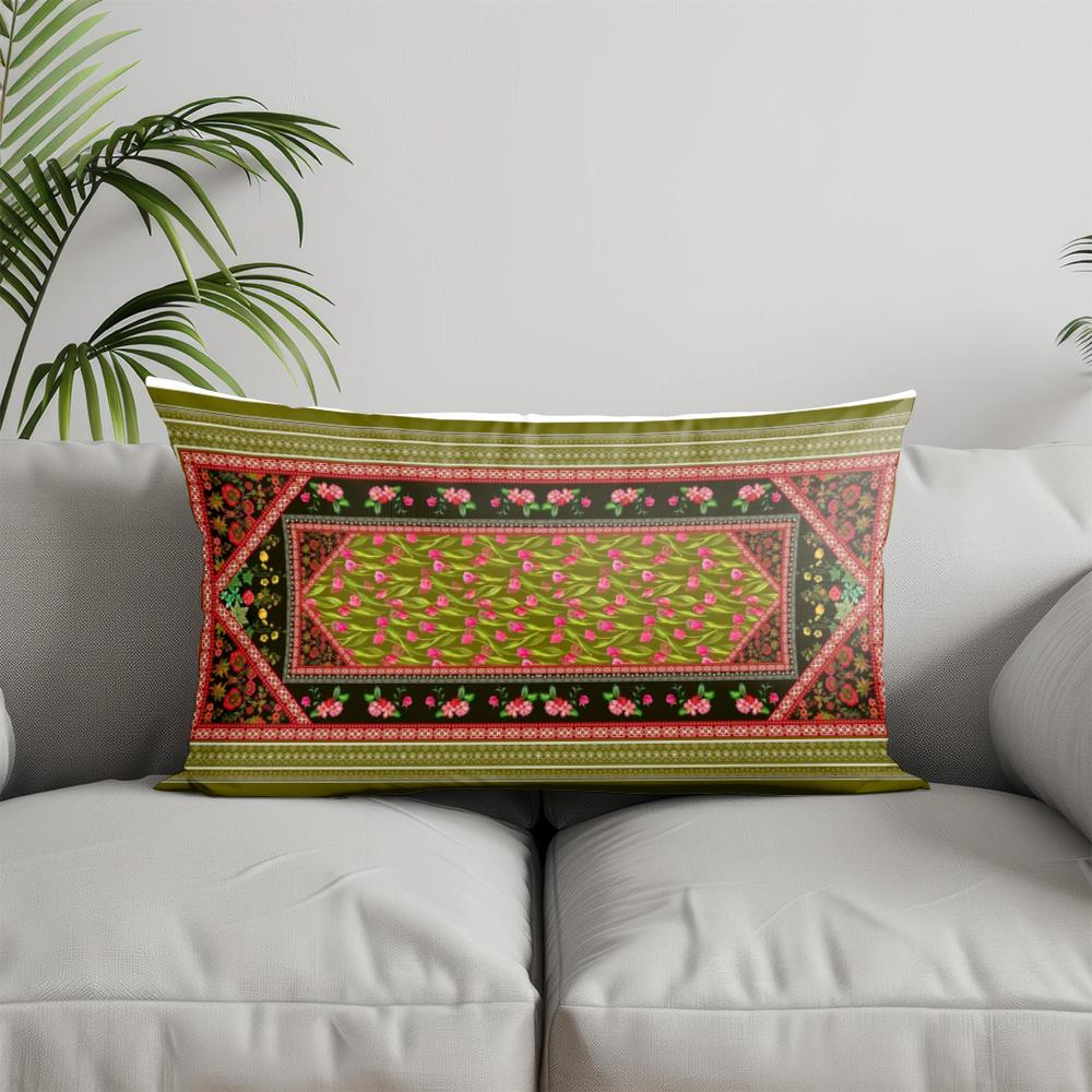 Home Decor Exotic Pattern Rectangular Pillowcase Suitable For Sofa Bedroom Car Pillow Cover Cushion Rectangular Back Cushion