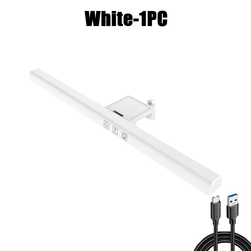 33cm LED Desk Lamp LED Computer PC Monitor Screen Light Bar Stepless Dimming Reading USB Powered Hanging Table Lamp