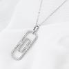 New Year's New Hollow Paperclip Long Women's Clavicle Chain Fashion Clothes Pendant Necklace