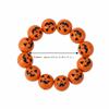 Elastic Halloween Bracelet Stretchy Wood Wristband Devil Eye Bangle Pumpkin Beads Bracelet  Couples