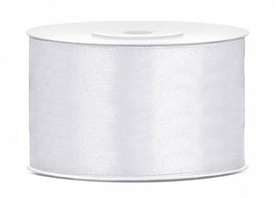 Satin Ribbon White 38mm/25m 01 A'5