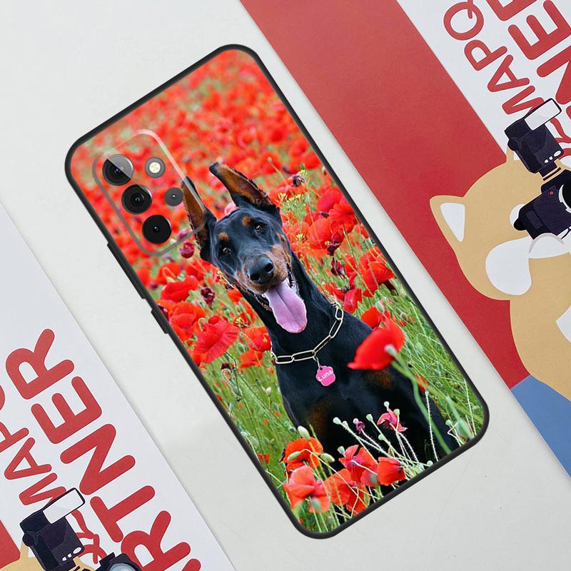 Dachshund Doberman Dog Case For Samsung Galaxy A53 A16 A26 A36 A56 A55 A35 A15 A52 A32 A12 A33 A13 A14 A34 A54 A17