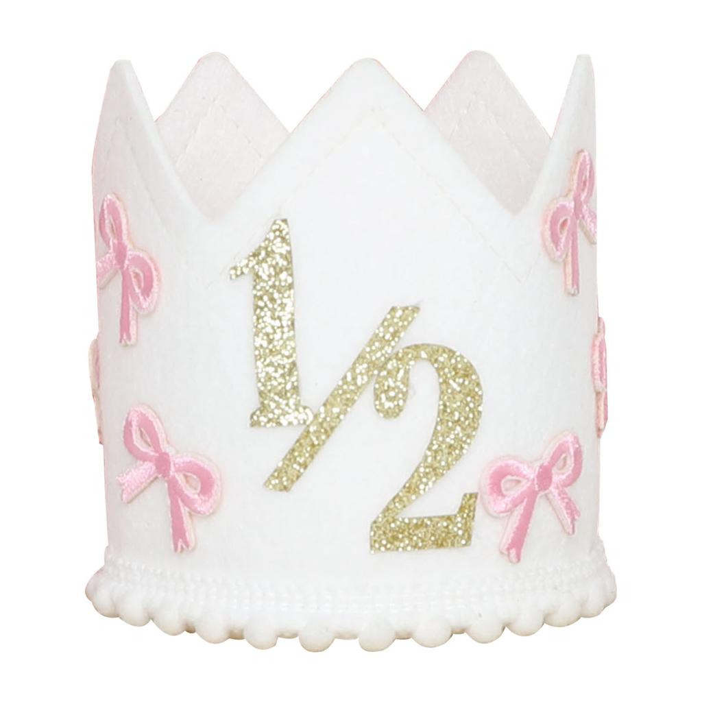 Girls Half Birthday Decorations 6 Month 1/2 Butterfly Birthday Tassel High Chair Banner Pink Room Party Decorations