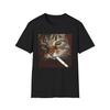 Comic Cat Smoking Tshirt Cat Smoker Zgeneration Joke Tshirt Idiot Braindead Soft Female Cat Couple Graphic Tshirt