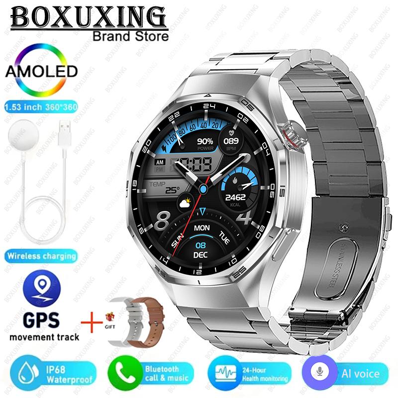 New Upgrade version Watch 6 Max GPS Workout Tracking Heart Rate Blood oxygen AMOLED Bluetooth Call Sport Waterproof Smart Watch