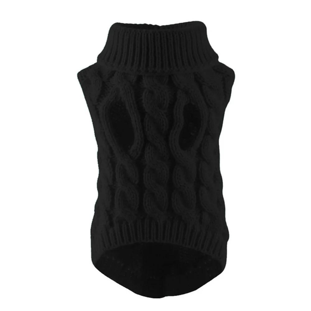 Maglione Caldo Invernale a Maglia Unita per Cucciolo di Chihuahua Maglione a Girocollo Abbigliamento per Animali Domestici per Cani Piccoli Yorkshire Schnauzer Costume Per Cani
