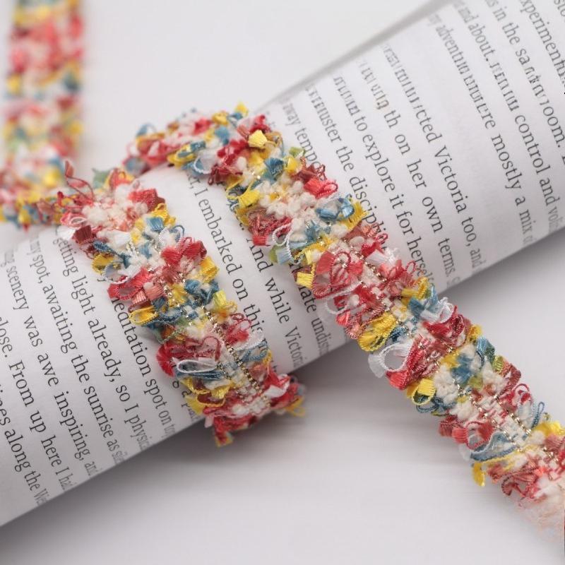 90Yards 1.5cm Vintage Embroidered Lace Ribbon Fabric Sewing Lace Trim Handmade Costume Dress Sewing Trimmings Wedding Decoration