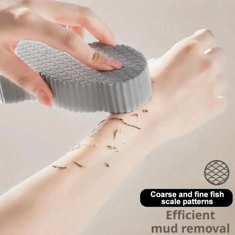 Soft Sponge Bath Body Scrubber Gentle Exfoliating Shower Brush Skin Cleansing Tool Practical Bathroom Accessory for Daily Body Skin Care Shower