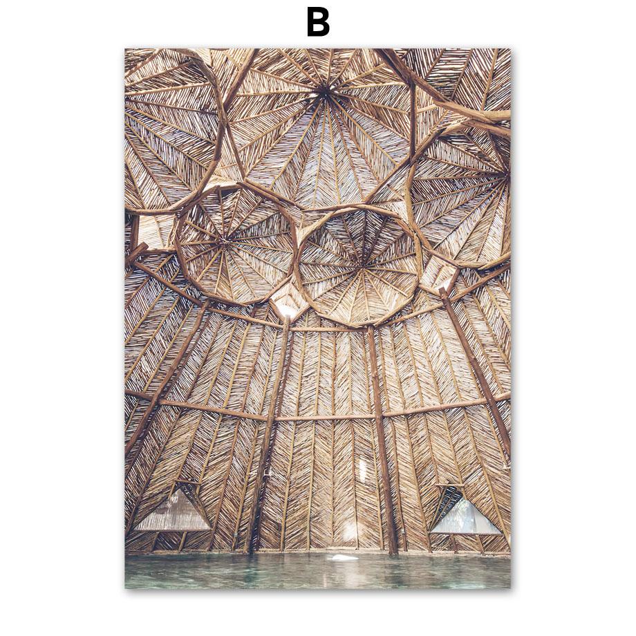 Coastal Flower Chalet Hat Girl Abstract Nordic Posters And Prints Wall Art Canvas Painting Wall Pictures For Living Room Decor