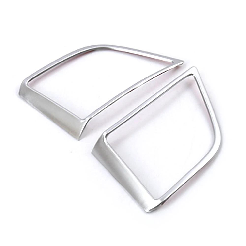 

For Hyundai Tucson 2015- Carbon Fiber Color Steering Wheel Switch Button Sequ Cover Interior Decoration Trim Accessories Matte Silver