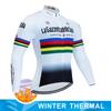 Winter-Radtrikot-Set Tour De Giro D'ITALIA Thermo-Fleece-Radsportbekleidung MTB-Fahrradbekleidung Warm halten Mountainbike-Bekleidung