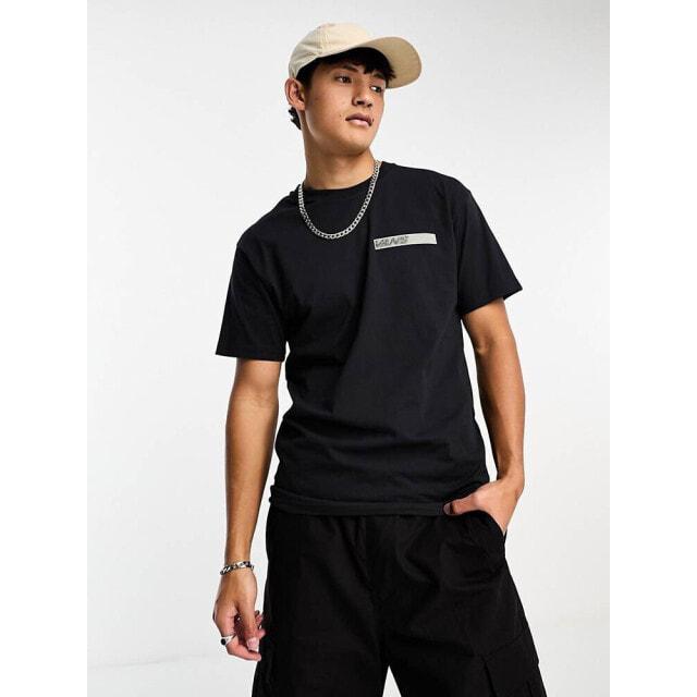 

Серая футболка с логотипом Vans mainframe слева на груди