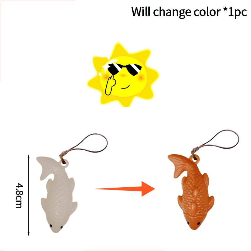 Color Changing Roast Duck Chicken  Fish Squid Pork Funny Bag Hanging Pendant Car Swing Duck Car Rearview Mirror Pendant Gift