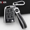 4 Buttons Tpu Car Key Case Cover Shell Fob For Volkswagen Vw Golf 7 Alltrack Mk7 Tiguan Seat Ateca Leon Ibiza Skoda Octavia