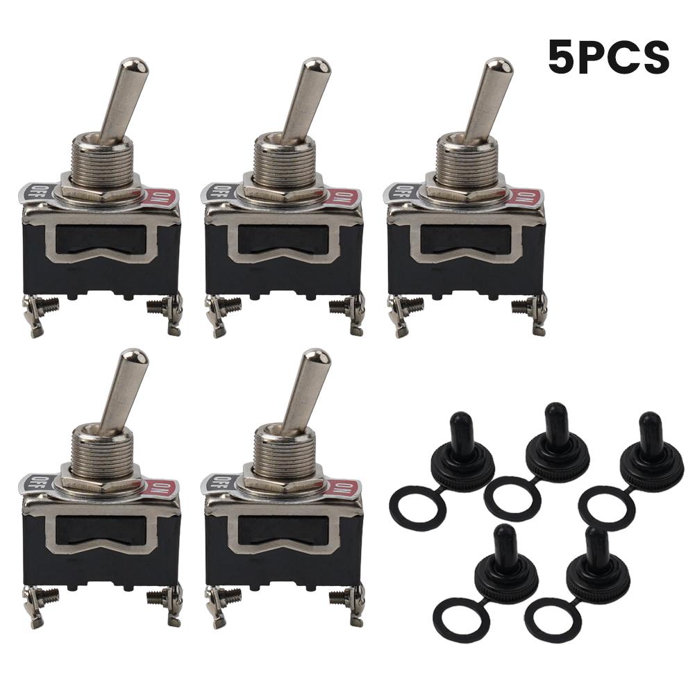 

SPST 12 Volt Rocker Switch for Vehicle Marine Use For Toggle On Off Type with Silver Contacts and Screw Pin Wiring 15A Capacity