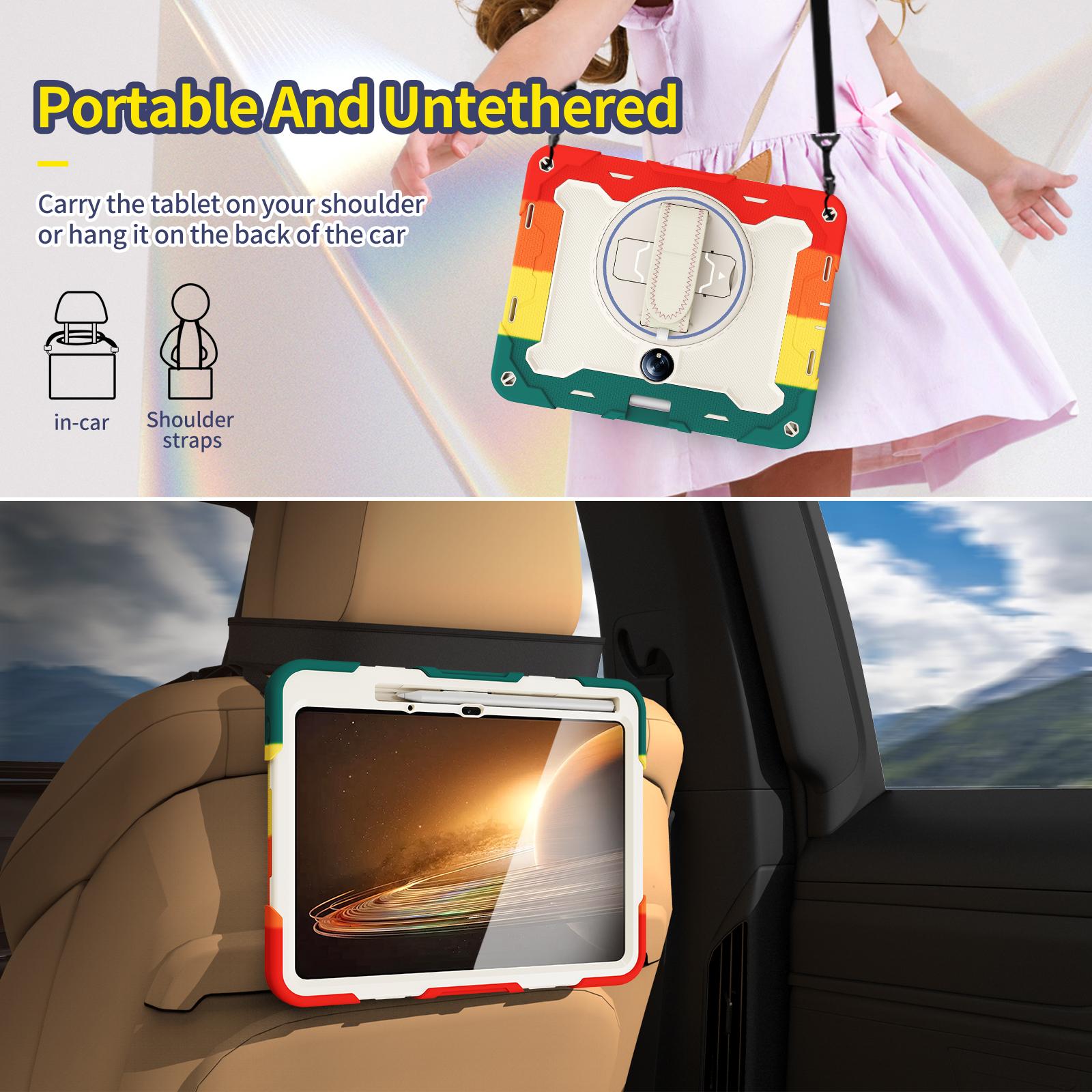Étui Blindé Rotatif à 360° Pour OnePlus Pad 11,61 pouces Coque Robuste Heavy Duty Support Multi-Angles Avec Poignée Anti-Choc OnePlus Pad 2023