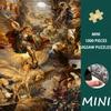 Christmas | Halloween | 1000pcs Mini Jigsaw Puzzle Angels And Demons in Heavenly Battle Suitable for Living Room Display Holiday Gift | Portable