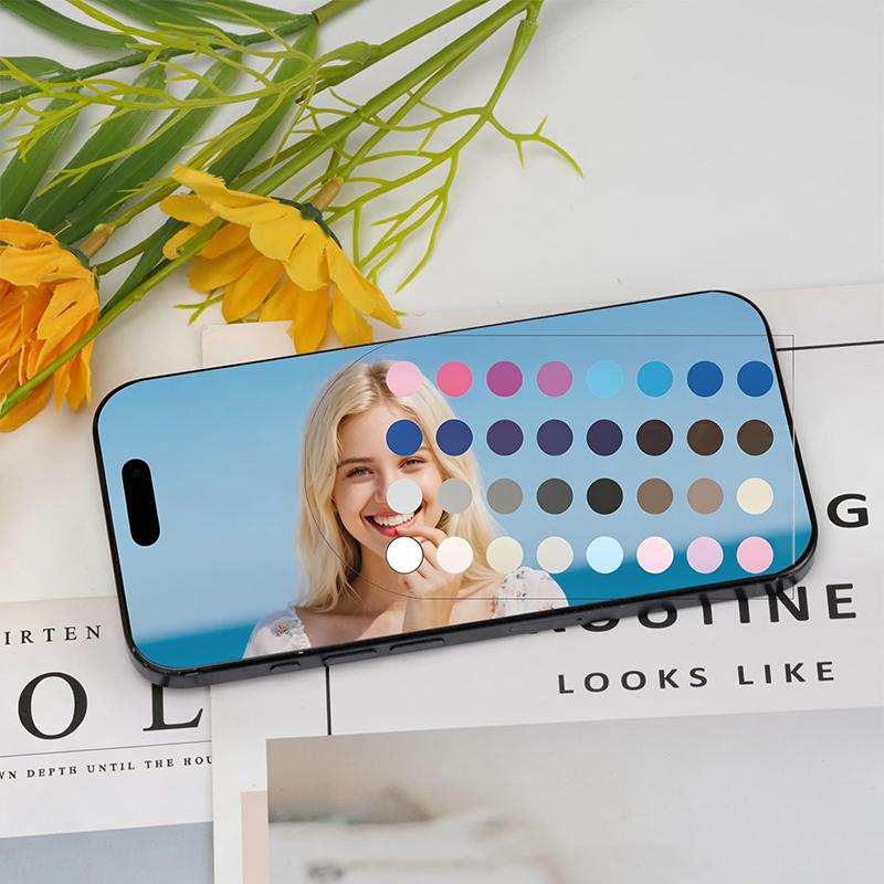 Soft Summer Autumn Double-sided Color Cards 24 Circular Blocks Professional Color Palette for Wedding Stylist Bridal Makeup Matching